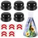 Child Safety Stove Knob Covers (5+1 Pack) - Large Universal Size, Double-Key Design - Gas Oven Knob Covers for Babies & Pets - Black - Buy Online on GoSupps.com
