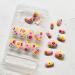 24Pcs Colorful Flower Square Press on Nails - Cute Floral Designs, Reusable Artificial Nails - Style 10 - Buy Online on GoSupps.com