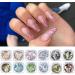 12 Colors Holographic Nail Glitter & Makeup Sequins - Glitter Powder for Face Hair & Body Decoration | Festival Essentials with Brush - Buy Online on GoSupps.com