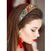 Baroque Crystal Rhinestone Padded Headband | Velvet Bejewelled Hairband for Women and Girls - Buy Online on GoSupps.com