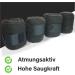 Fleece Horse Bandages with Velcro Fastener | 4-Set with Storage Bag - Pony Black - Buy Online on GoSupps.com