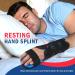 FEATOL Resting Hand Splint for Stroke & Arthritis - Night Immobilizer with Removable Splints - Pain Relief for Carpal Tunnel Tendinitis - Adjustable Wrist & Finger Brace - Medium Right Hand - Unisex - Black & Blue - Buy Online on GoSupps.com