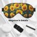 Yellow Sunflowers Sleep Mask | Adjustable Breathable & Stylish Eye Mask for Ultimate Comfort - Buy Online on GoSupps.com