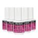 Mia Secret Finish gel top coat for gel or acrylic nails (5-PIECE PACK) - No wipe clear gel nail polish - High gloss top coat for artificial nails (5-Piece Pack) 0.5 Fl Oz (Pack of 5)