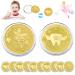 Veekay tooth fairy coins 10 pieces tooth fairy goldtaler tooth fairy coins tooth fairy gift gold coins children lost tooth children gifts souvenir commemorative coin tooth fairy gifts for girls boy 10pcs