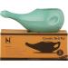 HealthGoodsIn Ceramic Neti Pot - Dishwasher Safe for Nasal Cleansing - Turquoise Color - 225 Ml Capacity + 5 Sachet Neti Salt - Buy Online on GoSupps.com