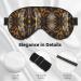 Yellow Snake Print Unisex Sleeping Eye Mask | Soft Adjustable Face Mask for Perfect Sleep - Buy Online on GoSupps.com