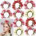 amangul Flower Headbands Women Bride Flower Crown For Wedding Party Supply Floral Garlands Crown Hair Wreath Floral Headbands(White) - Buy Online on GoSupps.com