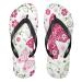 Mnsruu flip-flops with floral pressure butterfly animal motif for home hotel spa bedroom travel XXL for men and women XX-Large