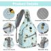 ZOMAKE Sling Bag - Water Resistant Mini Crossbody Chest Bag for Travel, Bee Blue - Buy Online on GoSupps.com