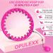 OPULEXX Smart Weighted Fit Hoop for Adults Weight Loss | 24 Detachable Knots | 2-in-1 Ab Fitness Massage | Ideal for Adults, Women, Men, and Family | Exercise and Fitness Hoop - Pink - Buy Online on GoSupps.com