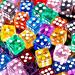 AUSTOR 100 Pieces 12mm Translucent Game Dice Set with Velvet Bag - Perfect for Tenzi, Farkle, Yahtzee, Bunco, Math Teaching - Square Corner Dices - Buy Online on GoSupps.com