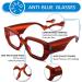 FEISEDY Blue Light Glasses for Women - Oversized Square Thick Frame Anti Eyestrain Computer Eyewear B4129 Red - Shop Internationally - Buy Online on GoSupps.com