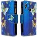 Miago Huawei Y7 2019 Case - 9 Card Slots Colorful Leather Wallet Cover with Gold Butterfly Design - Buy Online on GoSupps.com