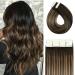 Vario 16 "/ 40cm 20Pcs 50g per set tape in hair extensions real hair # 1BT6P1B Piano color double -sided adhesive tape seamless skin shot remy silk smooth hair tape in extensions real hair