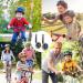 Kids Heavy Duty Bike Training Wheels - Flash Mute Stabilizer Kit, Fits 12-18 Bikes, Black - Buy Online on GoSupps.com