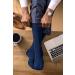 IOMI - 6 Pack Mens Loose Wide Top No Elastic Non Binding Cotton Diabetic Socks 7-12 Blue - Buy Online on GoSupps.com