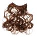FRCOLOR Wavy Hair Extensions Straight Wig Hair Extensions Curly Hair Extensions Curly Hair Wig Crown Bows for Ponytail Curly Wigs Extend High Temperature Wire European and American 66x26x0.8cm Light Brown