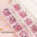 Nail Art Gems Nail Gems 2 Plates Rhinestones for Nail Art 2 Colors 12 Grids Different Shape 3D Nail Art Gems with Rhinestone Picker Dotting Pen for Beginners Nails Salon Craft Style1 red - Buy Online on GoSupps.com