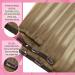 Youngsee Clip In Extensions - Real Hair Ombre 50cm Balayage Medium Brown & Platinum Blonde - 120g 7pcs - Premium Quality Hair Extensions - Buy Online on GoSupps.com