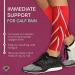 Gemx Calf Compression Sleeve for Men & Women - 1 Pair | Shin Splints Support | Breathable Neoprene Fabric | Ideal for Running, Cycling, Hiking | Size L | White - Buy Online on GoSupps.com