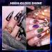 Gel Nail Polish Kit with UV Light | 12 Colors Sparkly Glitter & 9D Chameleon Cat Eye Set | All-in-One Manicure Tools & Magnet Base Top Coat - Buy Online on GoSupps.com