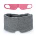 FRESHME Sleep Mask Blockout Eye Mask for Sleeping with Ear Hanging Elastic Strap for All Sleep Positions Men Women Zero Pressure Soft and Comfortable Eye Blinder Lightweight Breathable