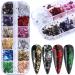 12 Grids Gold Nail Foils - Holographic Aluminum Glitter Sequins for Nail Art - Mirror Effect Designs - Nail Sticker Decals and DIY Decorations - Buy Online on GoSupps.com