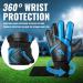Buy Malker Goalkeeper Gloves - Non-Slip Latex Palm for Kids & Teens - Strong Grip Football Training Gloves in Awakened Blue Size 10 - Buy Online on GoSupps.com