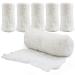 Cotton Gauze Roll-100% Crinkle Weave Cotton -6 ply-STERILE -Extra Absorbency - Medical Gauze Bandage -6 Rolls 4.5 Inches X 4 Yard - Latex Free -Each roll Individual Wrapped-Hospital Grade Quality