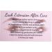 100 Lash Extension Aftercare Cards | Lash Client Instruction | Pink Technicians Accessories - Buy Online on GoSupps.com