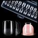 Gelike ec XS Square Short False Nail Tips Set 240PCS Soft Gel Full Cover Nail Tips False Nails Short 12 Sizes Artificial Nails for Gluing PMMA Pre-Buffed Gel Nail Tips for Nail Art XS Short Square 240-XS-Square