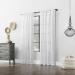 Striped White Sheer Curtain Panel 50x84 - Anti-Dust, Allergy/Pet Friendly - Buy Online on GoSupps.com
