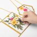 Pressed Flower Glass Frame with Real Dried Flowers, Tweezer - Handicrafts & Photo Display - Buy Online on GoSupps.com