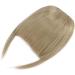 Clip In Bangs Hair Extensions - Ash Blonde Front Full Neat Bangs Fringe - Thick Straight Hairpiece for Women - Buy Online on GoSupps.com
