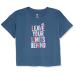 adidas Girls' Short Sleeve Loose Fit Tee Large Wonder Steel
