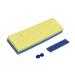 Quickie Sponge Mop Refill, Clean Squeeze, Blue, Dual Technology for Deep Cleaning and Super Asborbency Mopping, Automatic Mop- Blue/Yellow Blue/Yellow Sponge