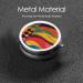 Colorful Human Patterns Portable Metal Pill Box - Round Mini 3-Compartment Design for Small Pills - Must-Have Travel Accessory - Black - Buy Online on GoSupps.com