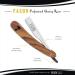 Facn Professional Wooden Straight Edge Barber Razor - 100 Blades included, Salon Quality Cut Throat Shavette - Buy Online on GoSupps.com