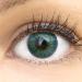Very covering and natural green contact lenses Silicone Comfort Novelry "Verona Dark Green Gr n + container of Glamlens - 1 pair (2 pieces) - Dia 14.20 - Without strength 0.00 Dioptries