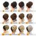Earfodo Messy Bun Hair Piece Scrunchie Chignon | Light Brown Mix Natural Blonde | Curly Wavy Ponytail Extension for Women and Girls - Buy Online on GoSupps.com