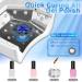 Professional UV LED Nail Lamp 72W - Cordless Gel Nail Dryer with Fan | IMENE Rechargeable Nail Light for Home & Salon Art (White - Buy Online on GoSupps.com