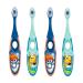 Jordan Step 2 Kids Toothbrush, 3-5 Years, Soft Bristles, BPA Free (4 Pack) Blue & Green Blue,green