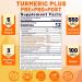 Sugar Free Turmeric Curcumin Gummies 550mg with Ginger & Black Pepper | 95% Curcuminoids for Joint & Immune Support | Vegan 60Ct - Buy Online on GoSupps.com