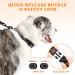 PETTOM Reflective Nylon Half Choke Dog Collar with Safety Buckle for Large Dogs - Orange (L 52-71CM) - Buy Online on GoSupps.com