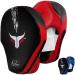 Mytra Fusion Curved Focus Pads Hook & Jab Mitts Strike Pad Boxing Pads Muay Thai MMA Kickboxing Punching Training Pads Focus pad Dummy Pads Thai pad Kick pad Training Punching Sparring Pads Red Black
