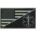 Glow Dark USA American Flag EMS EMT Paramedic Tactical Morale Patch - Buy Online on GoSupps.com