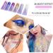 Mermaid Sequins Face Glitter Gel - Holographic Chunky Glitter Makeup for Body, Hair, Face, Nail, Eyeshadow - Long Lasting, Waterproof - 6 Colors Available (#6 White, 2PCS) - Buy Online on GoSupps.com