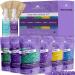 Tress Wellness Wax Beads Hair Removal - Hard Wax Kit Hard Wax Beads - Hot Wax Beads - Hard Wax Beans - Waxing Beads - Face Wax Hair Removal Wax - Stripless Wax for Hair Removal Waxing kit Mixed - Set of 6