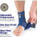 Neo-G Adjustable Compression Ankle Support Brace for Sprained Ankles, Ligament Damage, Arthritis - Neoprene Ankle Brace Strap for Weak Ankles - Buy Online on GoSupps.com